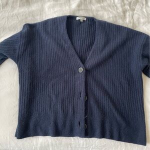 Madewell Deep Blue Ribbed Knitwear